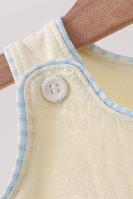 Yellow character applique jonjon