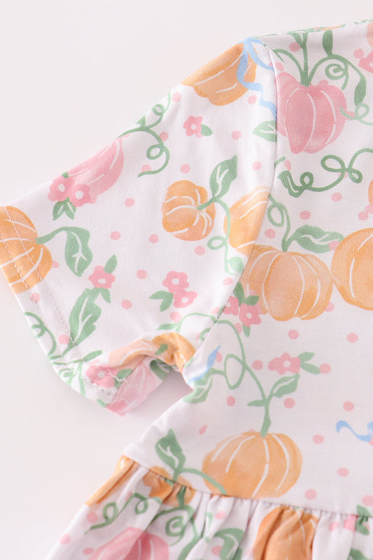 Pink pumpkin bamboo dress