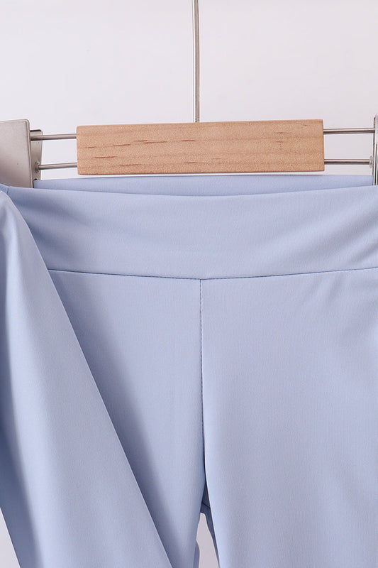 Blue active flare pants set