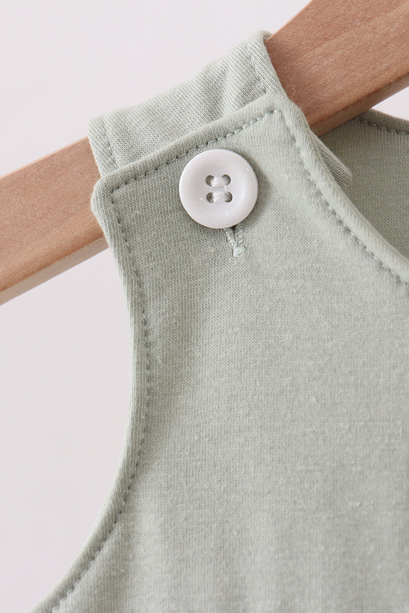 Green farm animal embroidery jonjon