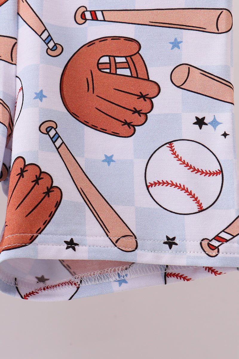 Baseball bamboo pajama set