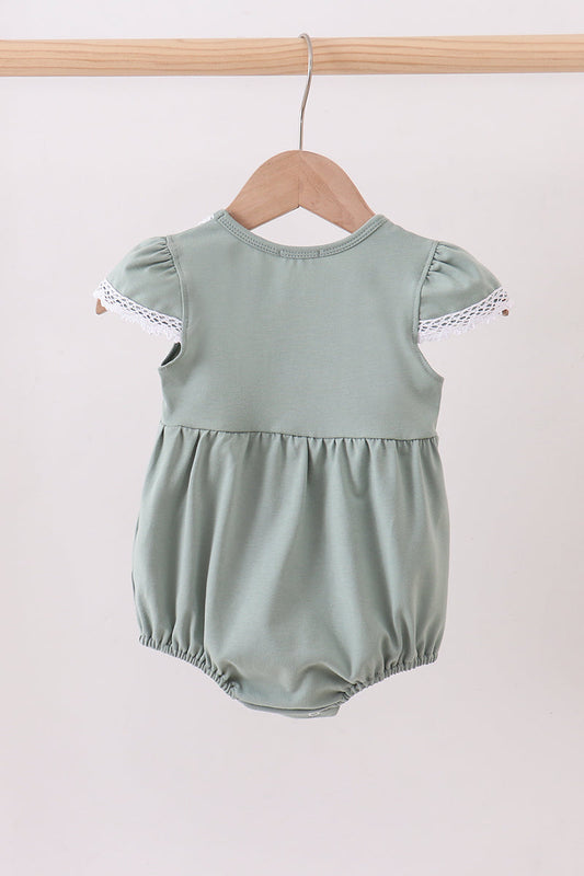 Sage bunny embroidery bubble