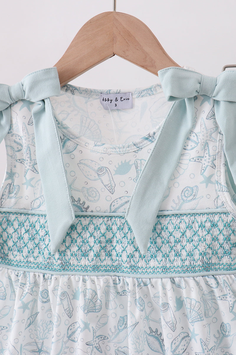 Sea shell  ruffle shorts set