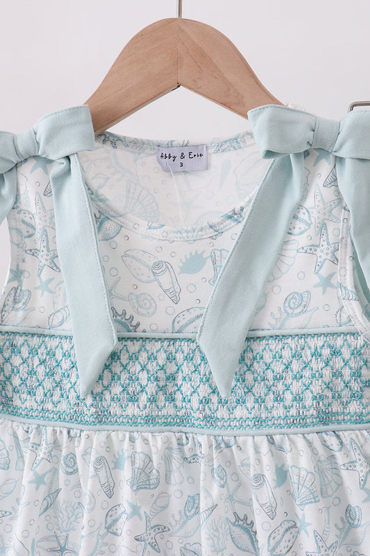 Sea shell  ruffle shorts set