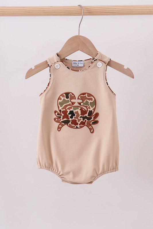 Camouflage crab applique bubble