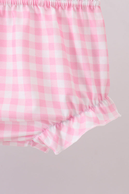 Blue sailboat embroidery jacquard bloomer set