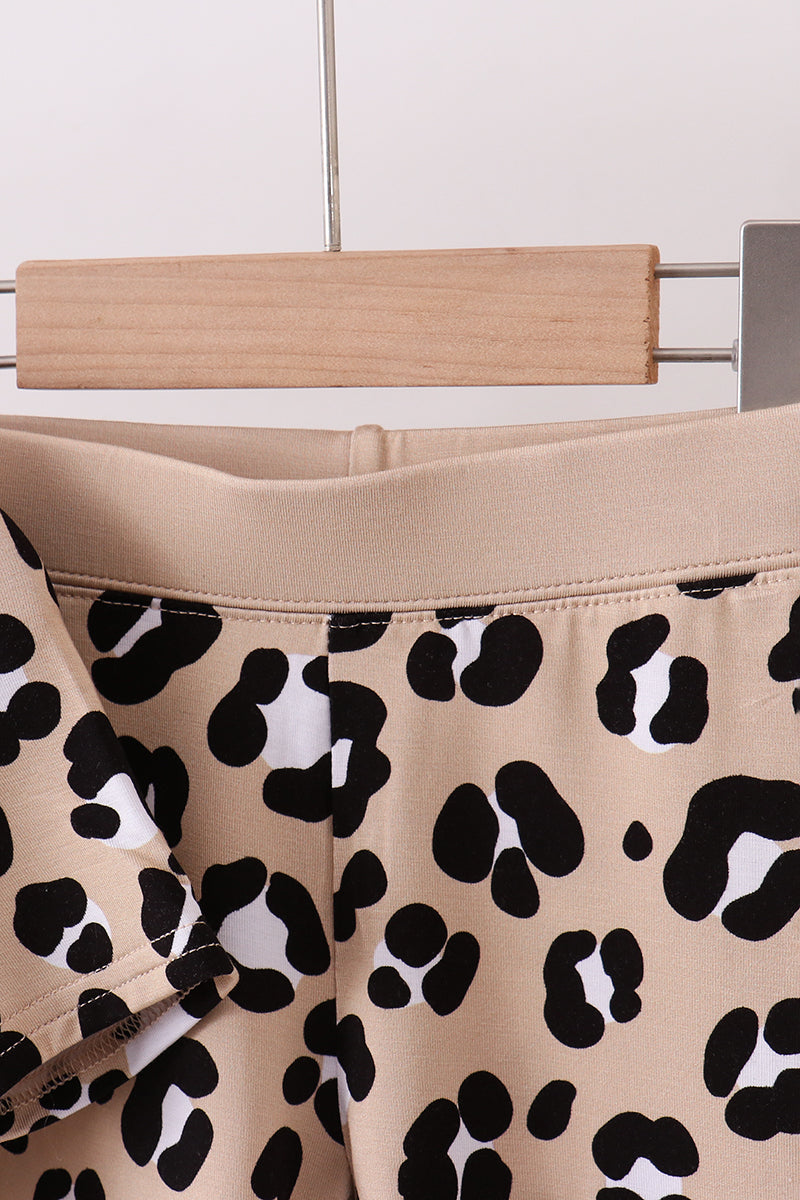 Leopard bamboo pajama set