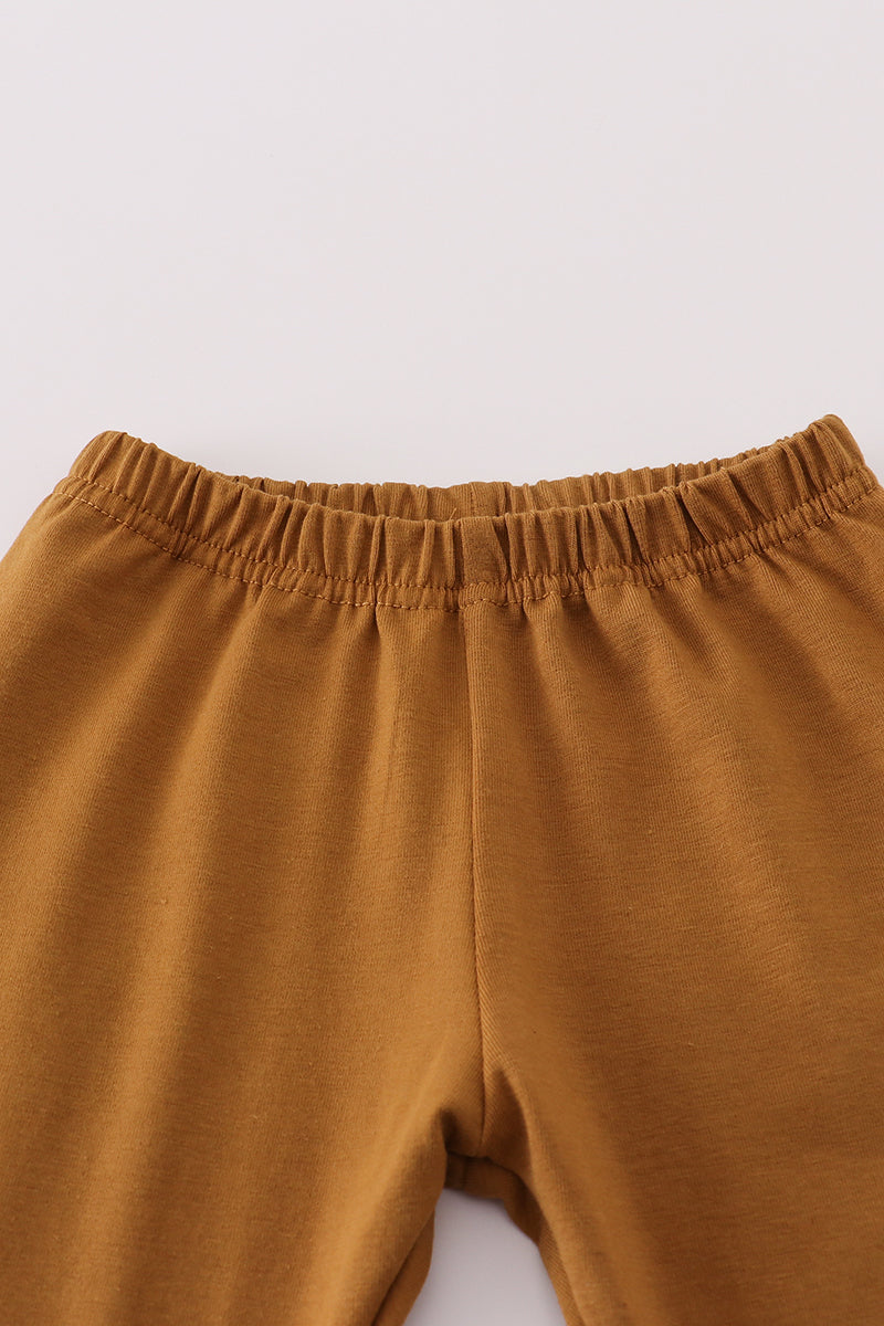 Halloween camouflage applique pants set