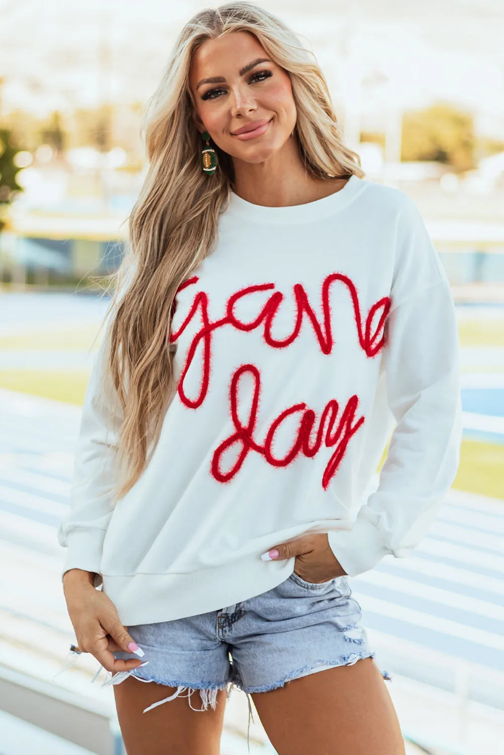 Round Neck Long Sleeve Sweatshirt