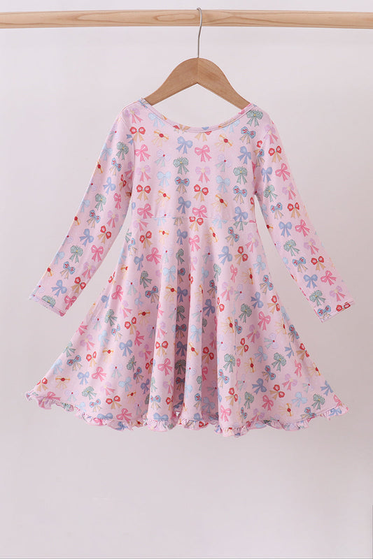 Premium whimsical bows bamboo dress