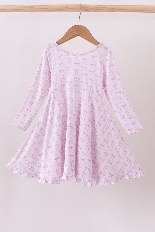 Premium tiny bow delight bamboo dress