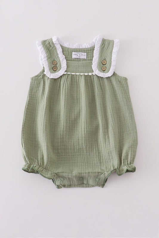 Premium sage ruffle bubble