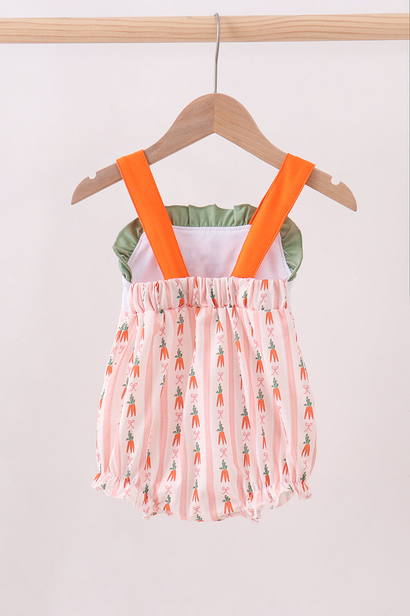 Bunny embroidery ruffle bubble