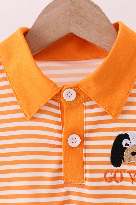 Tennessee Go vols embroidery stripe top