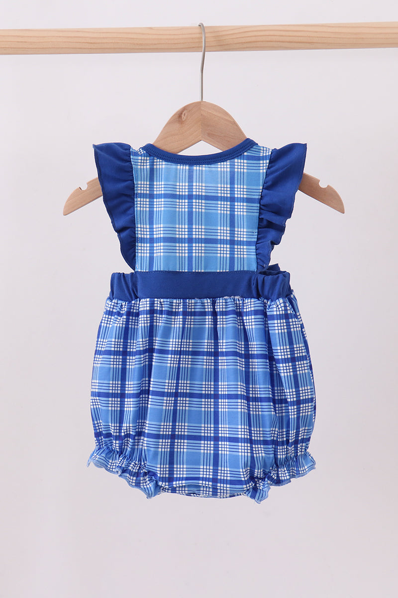 Kentucky Wild Cats smocked plaid ruffle bubble