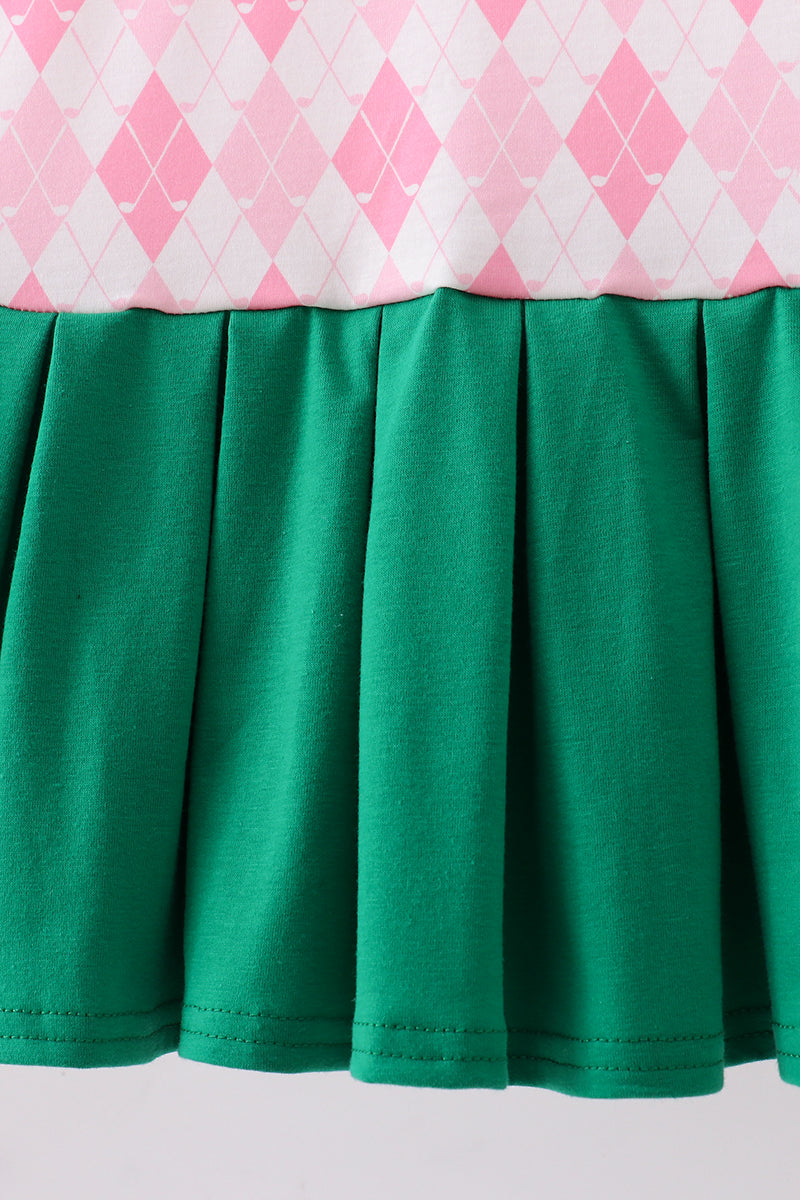 Green golf polo tennis dress